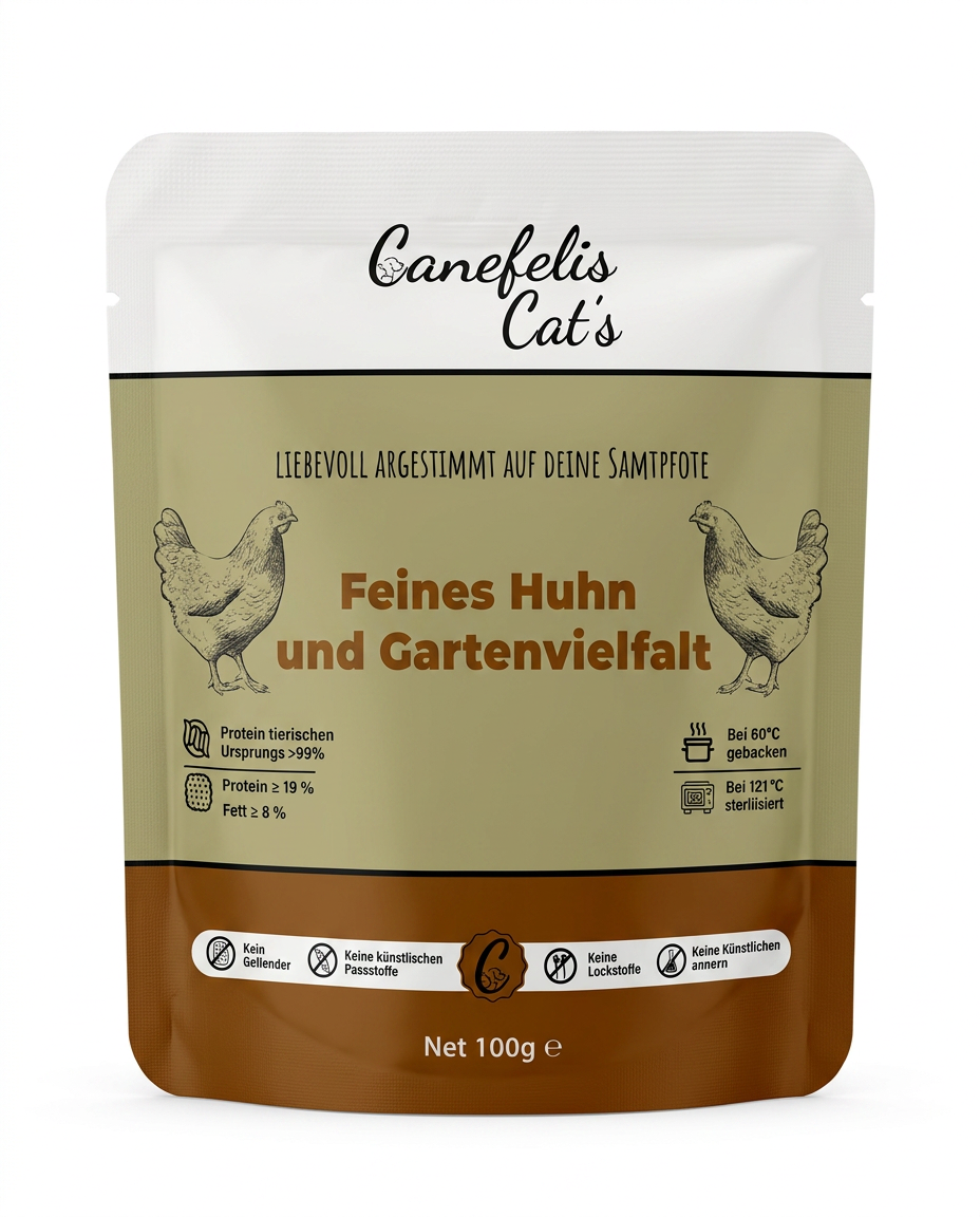 Canefelis Cat’s Feines Huhn und Gartenvielfalt